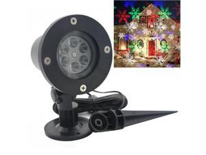 Outdoor LED Stage Lights Christmas Laser Snowflake Projector Lamp Home Garden Star Light Holiday Dec Waterproof AU plug