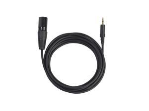 2018 3M 3.5mm Stereo Jack Plug To 3 Pin XLR Male Cable Microphone Audio Record Cable Black Dropshipping