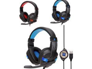 Hot 2018 USB Wired LED Gaming Headset Headphones with Microphone for PC Gaming Headphone for PS4 XBOX ONE HOT Hot 2018 USB Wired LED Gaming Headset Headphones with Microphone for PC Gaming Headphone for PS4 XBOX ONE HOT