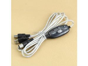 MIDI USB IN-OUT Interface Cable Cord Line Converter PC to Music Keyboard Adapter Z09 Drop ship MIDI USB IN-OUT Interface Cable Cord Line Converter PC to Music Keyboard Adapter Z09 Drop ship