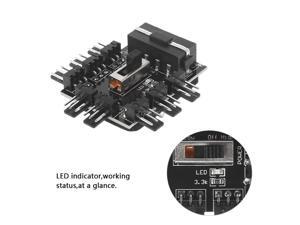 PC 1 to 8 4Pin Molex Cooler Cooling Fan Hub Splitter Cable PWM 3Pin Power Supply Speed Controller Adapter For PC Mining Whosale PC 1 to 8 4Pin Molex Cooler Cooling Fan Hub Splitter Cable PWM 3Pin Power Supply Speed Controller Adapter For PC Mining Whosale