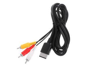 Black 1.8M/6FT RCA Audio Video AV Stereo Composite Adapter Cable For Sega Dreamcast Oct30 Drop ship