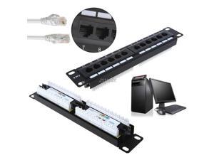 Cat6 12 Port RJ45 Patch Panel UTP LAN Network Adapter Cable Connector Z09 Drop ship Cat6 12 Port RJ45 Patch Panel UTP LAN Network Adapter Cable Connector Z09 Drop ship
