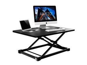 AIMEZO Standing Desk Converter Height Adjustable Sit to Stand Desktop Desk Gas Spring Riser, Perfect Workstation for Laptop & Computer Monitors AIMEZO Standing Desk Converter Height Adjustable Sit to Stand Desktop Desk Gas Spring Riser, Perfect Workstation for Laptop & Computer Monitors
