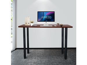 AIMEZO 28.35 Inch Tall Height Adjustable Metal Office Table Legs, 60mm Diameter, Kitchen Dinner Desk Furniture Leg Set, Set of 4 (Black)