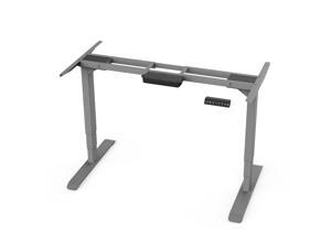 AIMEZO Grey Frame Electric Stand Up Desk Frame w/Dual Motor 50.8" H Height Adjustable Standing Desk Base Home Office DIY Workstation Without Tabletop AIMEZO Grey Frame Electric Stand Up Desk Frame w/Dual Motor 50.8" H Height Adjustable Standing Desk Base Home Office DIY Workstation Without Tabletop
