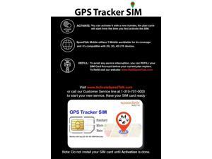 SpeedTalk Mobile 3 in 1 SIM Card Starter Kit for Senior Kids Car Pet GPS Tracker Locators | No Contract | Talk, Text, Data | 5G 4G LTE Devices Compatible