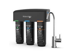 Waterdrop TSB 3-Stage High Capacity Under Sink Water Filter,  Dedicated Faucet