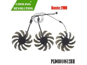 77MM PLD08010S12HH DC12V 0.35A Graphics Card Cooling Fan for GIGABYTE Radeon RX 5500 XT RX 5600 XT RX 5700 RX 5700 XT GAMING 77MM PLD08010S12HH DC12V 0.35A Graphics Card Cooling Fan for GIGABYTE Radeon RX 5500 XT RX 5600 XT RX 5700 RX 5700 XT GAMING