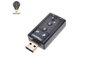 External USB AUDIO SOUND CARD ADAPTER VIRTUAL 7.1 ch USB 2.0 Mic Speaker Audio Headset Microphone 3.5mm Jack Converter WAVGAT External USB AUDIO SOUND CARD ADAPTER VIRTUAL 7.1 ch USB 2.0 Mic Speaker Audio Headset Microphone 3.5mm Jack Converter WAVGAT