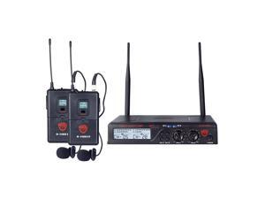 Nady U-2100 Dual LT 200-Channel UHF Wireless Lavalier Microphone System Nady U-2100 Dual LT 200-Channel UHF Wireless Lavalier Microphone System