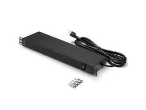 BESTTEN Carrier-Class PDU, 20-Outlet 1U Metal Power Distribution Unit, 10ft Long Extension Cord, 19-inch Server Rack Mount Power Strip, cUL Listed BESTTEN Carrier-Class PDU, 20-Outlet 1U Metal Power Distribution Unit, 10ft Long Extension Cord, 19-inch Server Rack Mount Power Strip, cUL Listed