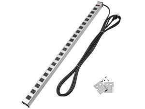 Bestten 20 Outlets Heavy Duty Metal Power Strip with 15-Foot Ultra Long Extension Cord, ETL Certified, Silver Bestten 20 Outlets Heavy Duty Metal Power Strip with 15-Foot Ultra Long Extension Cord, ETL Certified, Silver