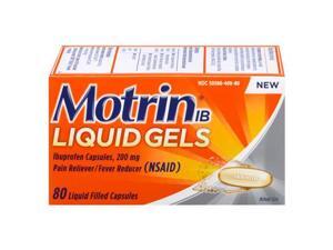 Motrin Liquid-Gels 200mg Ibuprofen, 80 Count Per Bottle Motrin Liquid-Gels 200mg Ibuprofen, 80 Count Per Bottle