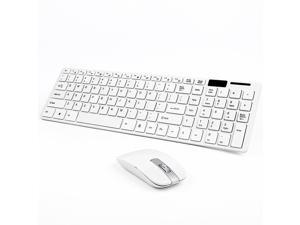 Wireless Bluetooth Keyboard and 2.4GHz Cordless Optical Mouse Apple Mac PC White