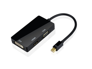 3-in-1 Mini DisplayPort to DVI VGA HDMI TV Adapter Cable for Apple iMac and MacBook Surface Book Surface Pro 3/4 ThinkPad X1 3-in-1 Mini DisplayPort to DVI VGA HDMI TV Adapter Cable for Apple iMac and MacBook Surface Book Surface Pro 3/4 ThinkPad X1