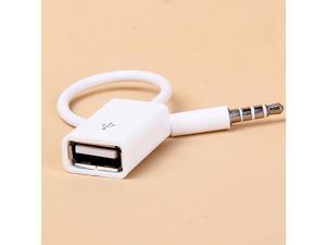 3.5mm Male AUX Car Audio Cable Plug Jack To USB 2.0 Female Converter Cord MP3 3.5mm Male AUX Car Audio Cable Plug Jack To USB 2.0 Female Converter Cord MP3