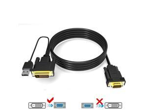 2M DVI 24+1 DVI-D + USB to VGA Male With Chip Active Adapter Converter Cable 2M DVI 24+1 DVI-D + USB to VGA Male With Chip Active Adapter Converter Cable