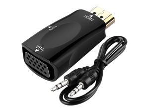 HDMI to VGA Adapter 1080p Video Converter Adapter With 3.5mm Audio Cable HDMI to VGA Adapter 1080p Video Converter Adapter With 3.5mm Audio Cable