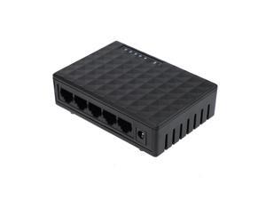Mini Portable RJ45 5-Port 10/100Mbps Network Switch HUB LAN Ethernet Network Desktop Networking Switches Adapter US Plug