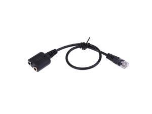 3.5mm Female to RJ9 Male Plug Headset Jack Phone Audio Adapter Converter Cable Black New Promotion 3.5mm Female to RJ9 Male Plug Headset Jack Phone Audio Adapter Converter Cable Black New Promotion