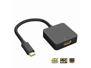 USB 3.1 Type C to HDMI Cable Adapter (Thunderbolt 3) 4K@30HZ USB C HDMI Cable-Black