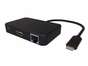 Thunderbolt 3 USB3.1 Type-C to HDMI 4K Ethnernet RJ45 USB-C PD 2xUSB3.0 Hub Dock Cable Adapter for Macbook Pro Dell XPS
