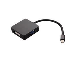 3 In 1 DP to DVI VGA HDMI Audio Video Cable Adapter Mini Display Port DP Thunderbolt to DVI/VGA/HDMI Adapter Cable For MacBook
