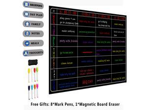 Meal Planner and Action Plan Whiteboard- Large Magnetic Calendar Ideal for Study Planning, Exams, Chores or Dieting - Fridge White Board Task Plan - Weekly Meal Planner and Action Plan Whiteboard- Large Magnetic Calendar Ideal for Study Planning, Exams, Chores or Dieting - Fridge White Board Task Plan - Weekly