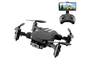 Hergon Mini RC Drone,Foldable Wifi Headless Mode 2.4GHz 6-Axis Gyro Quadcopter with Altitude Hold,Long Control Distance,Kids Toy
