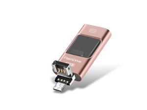 128GB USB 2.0 + 8 Pin + Mirco USB Android iPhone Computer Dual-use Metal Flash Drive (Rose Gold) 128GB USB 2.0 + 8 Pin + Mirco USB Android iPhone Computer Dual-use Metal Flash Drive (Rose Gold)