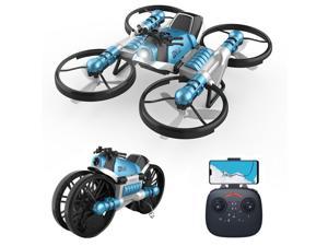 Hergon Mini RC Drone,Foldable Wifi Headless Mode 2.4GHz 6-Axis Gyro Quadcopter with Altitude Hold,Long Control Distance,Kids Toy