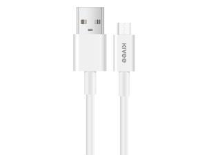 Length: 1.2m Color : Black Grey KV-CB021B 5A Type-C/USB-C to USB Nylon Weave Charging Data Cable Black Grey 