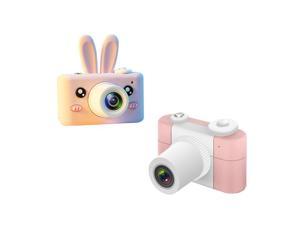 Kids Camera, D3 PLUS 1200W Pixel Lens Rabbit Cartoon Mini Digital Sport Camera with 2.0 inch Screen for Children