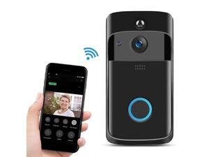 M4 720P Smart WIFI Ultra Low Power Video PIR Visual Doorbell with 3 Battery Slots,Support Mobile Phone Remote Monitoring & Night Vision & 166 Degree Wide-angle Camera Lens