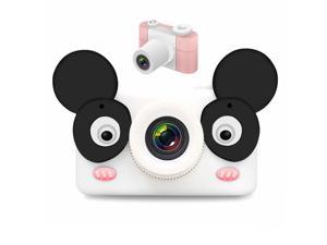 Kids Camera, D3 PLUS 1200W Pixel Lens Bear Cartoon Mini Digital Sport Camera with 2.0 inch Screen for Children