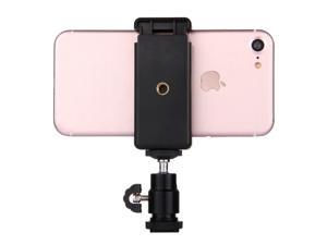PULUZ PU214 1/4 inch Hot Shoe Tripod Head + Tripod Stand Clamp for iPhone, Samsung, Huawei, HTC, 5.5cm - 8cm Width Smartphones PULUZ PU214 1/4 inch Hot Shoe Tripod Head + Tripod Stand Clamp for iPhone, Samsung, Huawei, HTC, 5.5cm - 8cm Width Smartphones