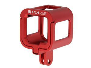 PULUZ Housing Shell CNC Aluminum Alloy Protective Cage with Insurance Frame for GoPro HERO5 Session /HERO4 Session /HERO Session(Red)