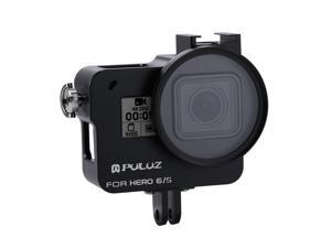 Hohem Housing Shell Case, Aluminum Alloy Protective Case for GoPro HERO 6 / 5 - comes with Insurance Frame & 52mm UV Lens (Black)