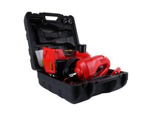Auto Roadside Emergency Kit Including 12V DC Electric Hydraulic Floor Jack with Inflatable Pump Emergency Hammer and Electric Impact Wrench Tool Set Auto Roadside Emergency Kit Including 12V DC Electric Hydraulic Floor Jack with Inflatable Pump Emergency Hammer and Electric Impact Wrench Tool Set