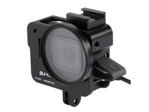 PULUZ Housing Shell CNC Aluminum Alloy Protective Cage with 52mm UV Lens for GoPro HERO5(Black)