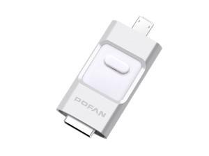 POFAN F01 128GB 8pin & Micro USB to USB 2.0 Mini Push-pull Metal Flash Disk Drive with Fingerprint Identification, For iPhone & iPad & iPod & Android Devices, Size: 54 x 23 x 9 mm(Silver) POFAN F01 128GB 8pin & Micro USB to USB 2.0 Mini Push-pull Metal Flash Disk Drive with Fingerprint Identification, For iPhone & iPad & iPod & Android Devices, Size: 54 x 23 x 9 mm(Silver)