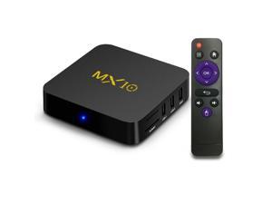 MX10 4K HD Smart TV BOX with Remote Controller Android 712 RK3328 QuadCore 64bit CortexA53 4GB32GB Support SD Card HDMI LAN AV WiFi