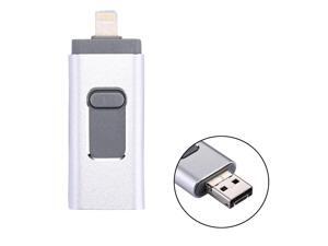 RQW-01B 3 in 1 USB 2.0 & 8 Pin & Micro USB 128GB Flash Drive, for iPhone & iPad & iPod & Most Android Smartphones & PC Computer(Silver) RQW-01B 3 in 1 USB 2.0 & 8 Pin & Micro USB 128GB Flash Drive, for iPhone & iPad & iPod & Most Android Smartphones & PC Computer(Silver)