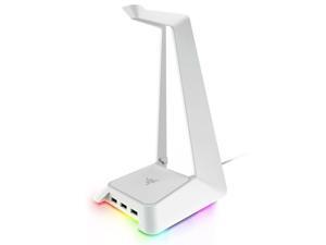 Razer Base Station Chroma Enabled Headset stand Headphone Support Holder USB hub 3 port RGB(White) Razer Base Station Chroma Enabled Headset stand Headphone Support Holder USB hub 3 port RGB(White)