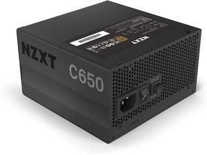 NZXT C650 - NP-C650M - 650 Watt PSU - 80+ Gold Certified - Hybrid Silent Fan Control - Fluid Dynamic Bearings - Modular Design - Sleeved Cables - ATX Gaming Power Supply