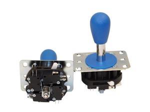 Mag-Stik-Plus Arcade Joystick player switchable from 4 to 8 way from the top of the panel (Blue)