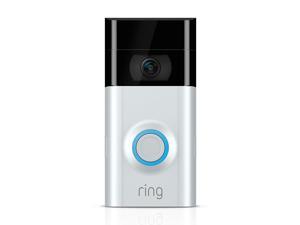 Ring Wi-Fi Enabled Video Doorbell 2 Works with Alexa In Satin Nickel
