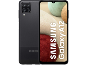 Samsung Galaxy A12 SM-A125F Dual-SIM 128GB ROM + 4GB RAM Factory Unlocked 4G/LTE Smartphone (Black) - International Version