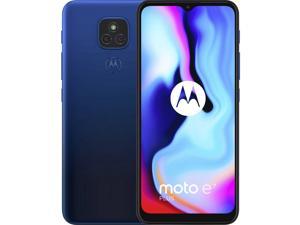Motorola Moto E7 Plus Dual-SIM 64GB ROM + 4GB RAM (GSM Only | No CDMA) Factory Unlocked 4G/LTE Smartphone (Blue) - International Version